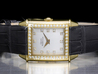 Girard Perregaux Vintage 1945 Lady 2592 Gold Watch Silver Diamonds Dial